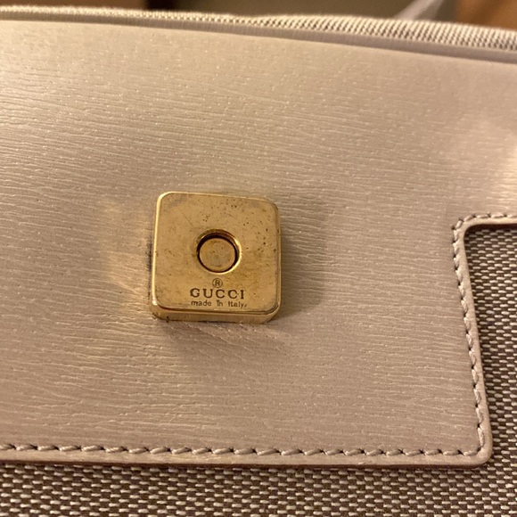 Gucci Logo Gray Top Handle Bag - Picture 12 of 12